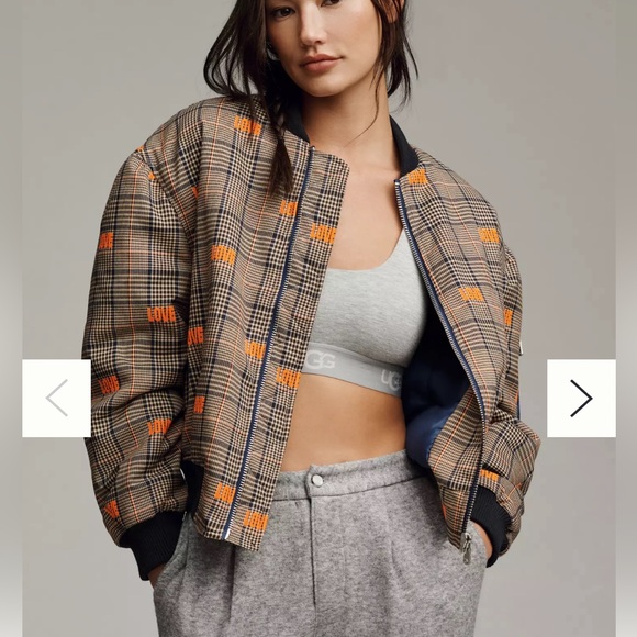 NWT Anthropologie Avec Les Filles Embroidered Love Bomber Jacket / Size XL - Picture 3 of 10